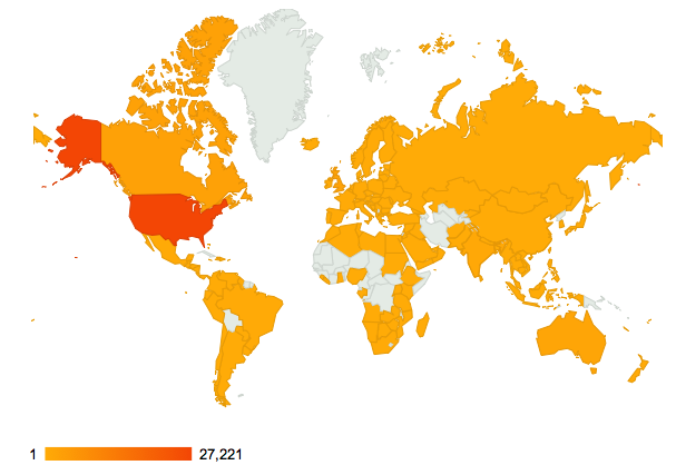 blog views by county, 2012