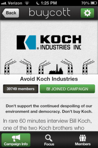 Avoid Koch Industries Campaign